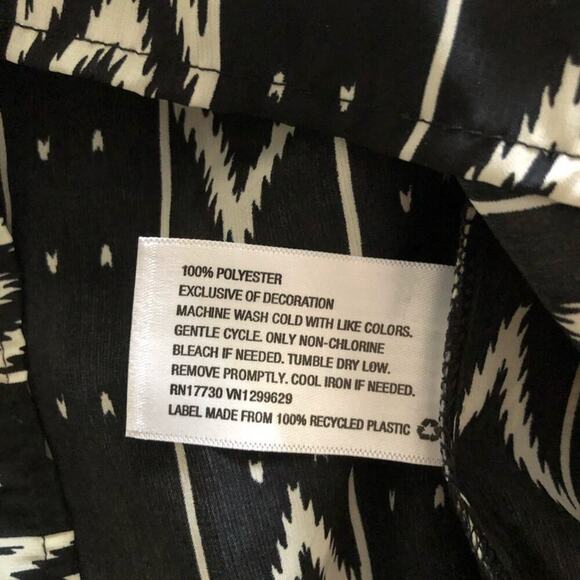 Xhilaration Black & White Patterned Shorts Romper - Picture 8 of 8